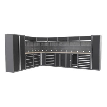 Corner Wall Modular Tool Cabinet System For Mechanic Garages Rolling