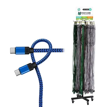Customized usb cable 10 ft braided usb data cable fast usb charging cord for iPhone cable