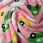 Textile Cheap Children's Cute Printed Car Design Super Soft Warp Velvet Fabric For Sleep Wear Home Textile
