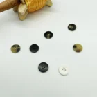 Button Shirt Buttons Charm Resin Button Shirt Button 4 Holes White Buttons Round Corn Cob Recyclable Large Dry Cleaning