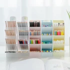 Pen Holders Pen Holder Custom Desk Pencil Organizer Plastic 5 Colors Cute Pen Holders For Office School Household