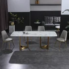 Dining Room Good Quality Sell Well Real Set Modern Marble Dining Room Table