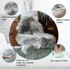 Fur Large Fluffy Round White Faux Fur Rug Circular Living Room Rug Sheepskin Fur Mats Fluffy Rug Shaggy Carpet