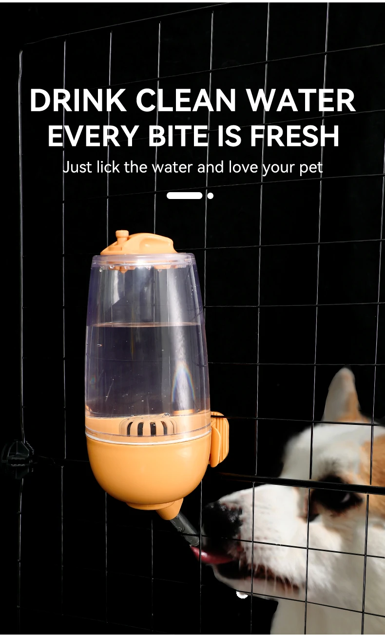 New Design Hot Products Dog Cage Hanging Drinking Fountain Pet Water Bottle supplier