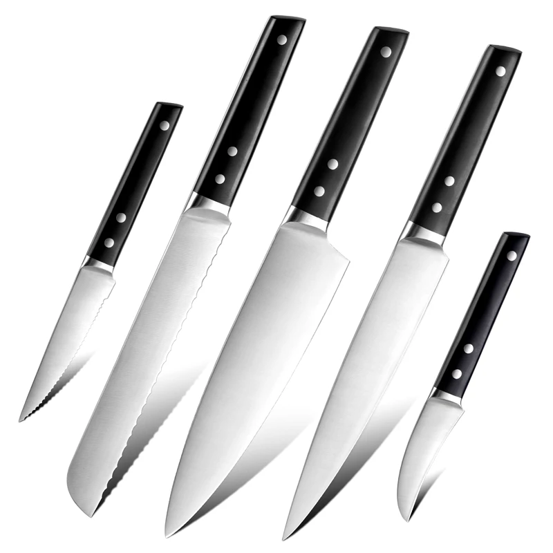 8 Inch Handmade Professional Japanese Stainless Steel Kitchen Chef Knife Sets Utility Paring Knife