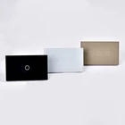 Light Switch Glass 1 Gang Nocturnal Light Indicator WIFI Tuya Control Smart Glass Switch Tuya US Standard