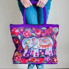 Hand Bags 2021 Spring Bohemian Style Blue Big Boho Hand Bags