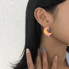 Earrings Colorful Star And Moon Earrings Acrylic Laser Earrings For Girl Gift
