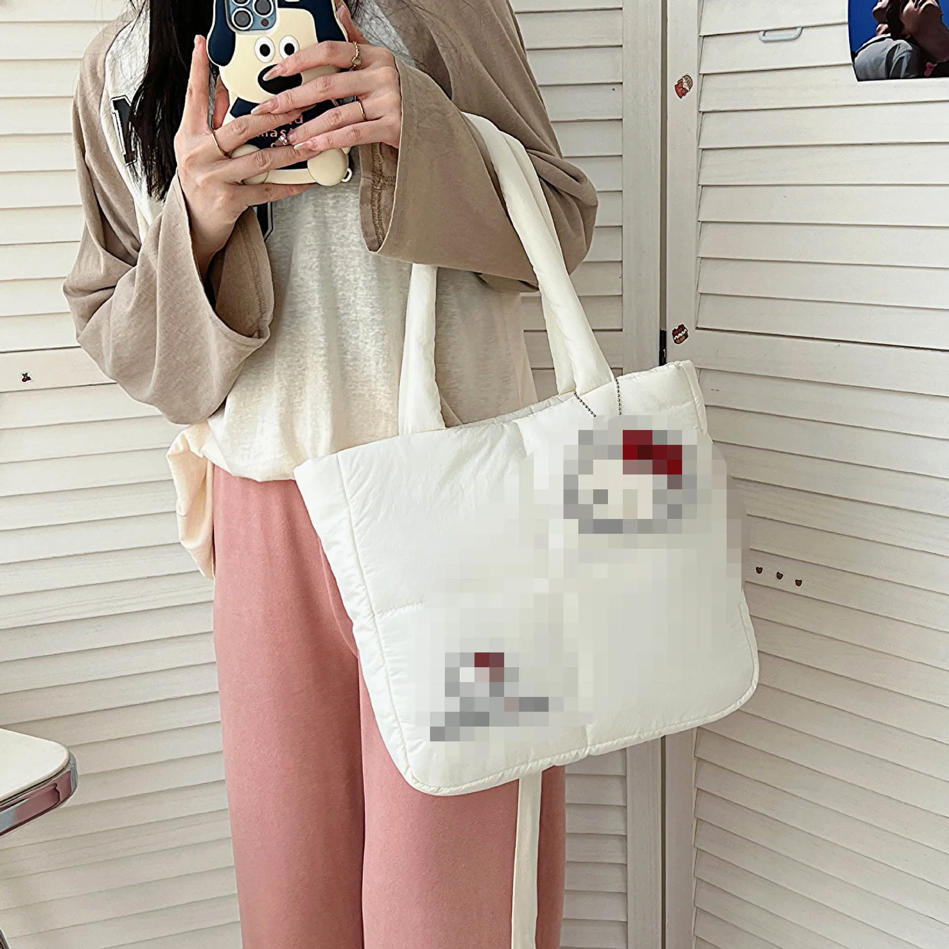 MB3  Kawaii Sanrio Plush Bag Creative Melody Tote Bag Handbag for Ladies Women Girl