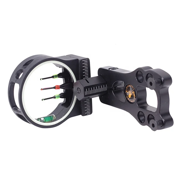 Compound Bow Sight 7 Pins .019'' With Light Adjustable Aluminum Right/ Left Hunt 