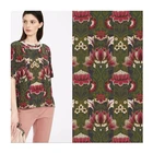 Stretch Satin Fabric Wholesale Brand Fashion Clothing Material Printed Polyester Stretch Satin Fabric