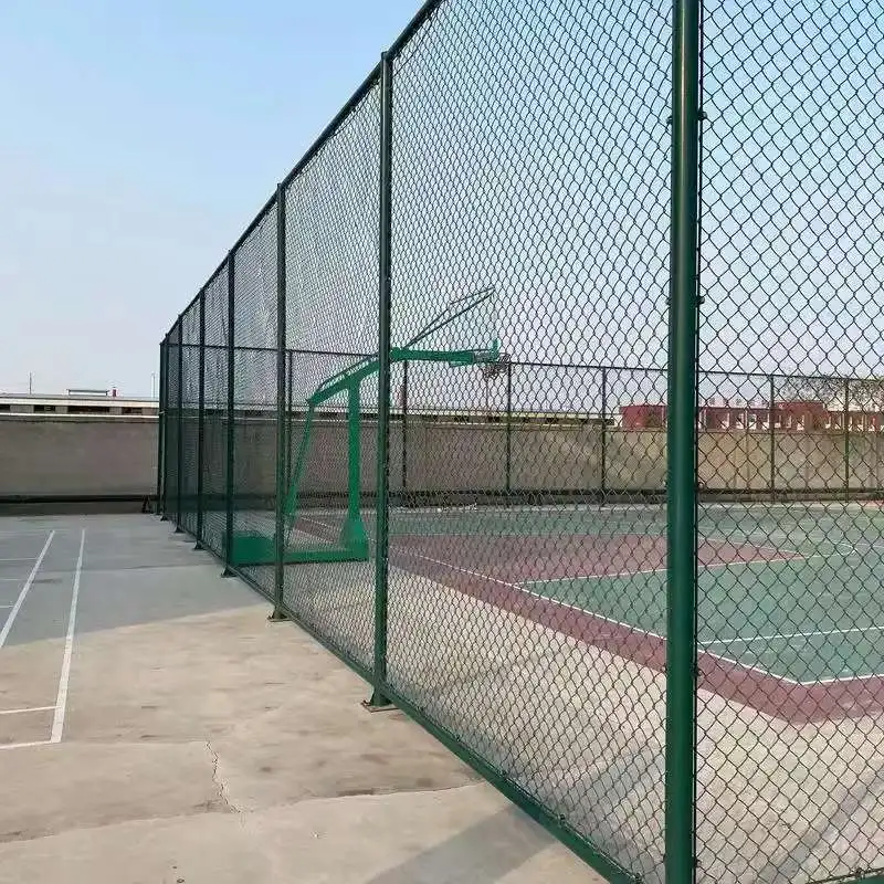 Temporary Chain Link Fence Panels with Self Closing Fence Gate and Galvanized Steel Fence Post for Construction Site Security factory
