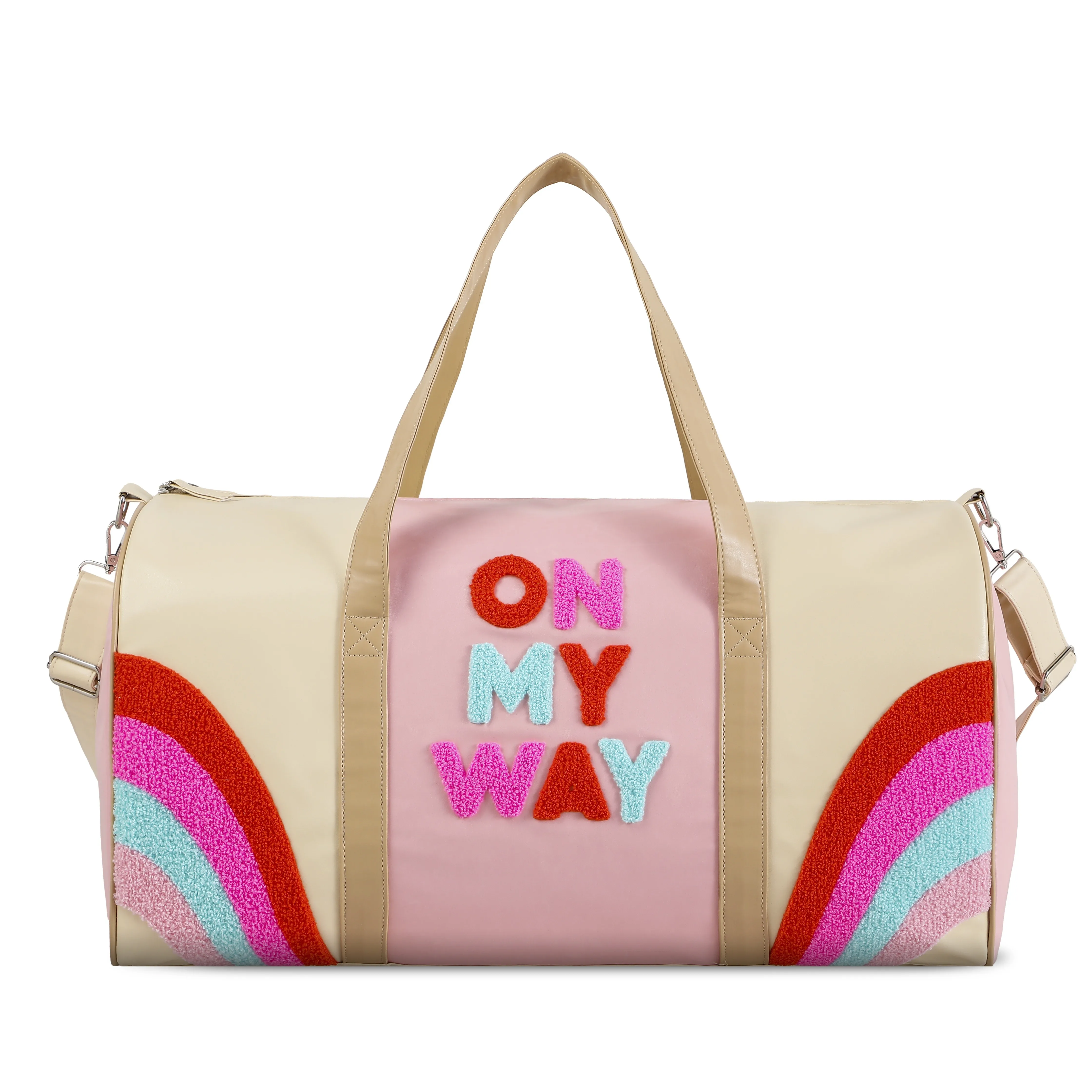 Casual Weekend Luggage Large Embroidery Capacity Shoulder Travel Bag Sports Gym Carry-On Women Duffel Bag factory