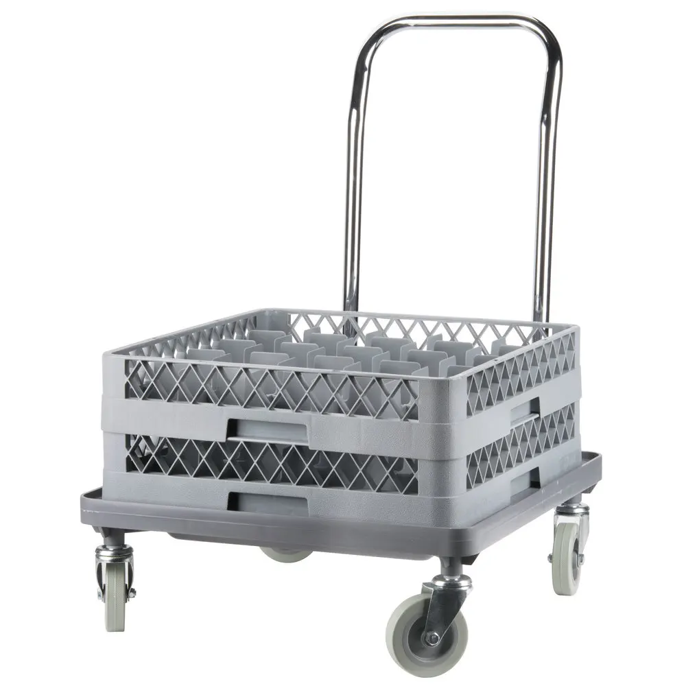 Commercial dishwasher glass rack dolly stainless steel mobile glass rack cart