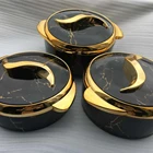 Food Container Luxury 3 Pcs/Set Insulated Stainless Steel Hot Pot Food Warmers Casserole Container For Home Use