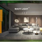 Lamp Nordic Decorative Creative Personality Wave Curve LED Eye Protection Stand Floor Lamp