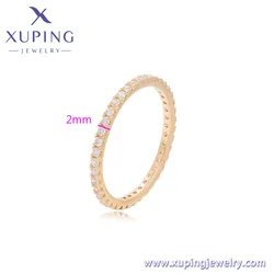 A00904725 xuping Simple ins style single row diamond ring female micro-encrusted zircon tail ring index finger knuckle ring