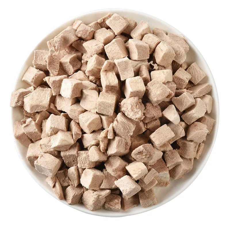 Wholesale Eco-friendly Freeze-Dried Duck Meat Pellets High-Protein Digestive Health Treats for Small Breed Dogs factory
