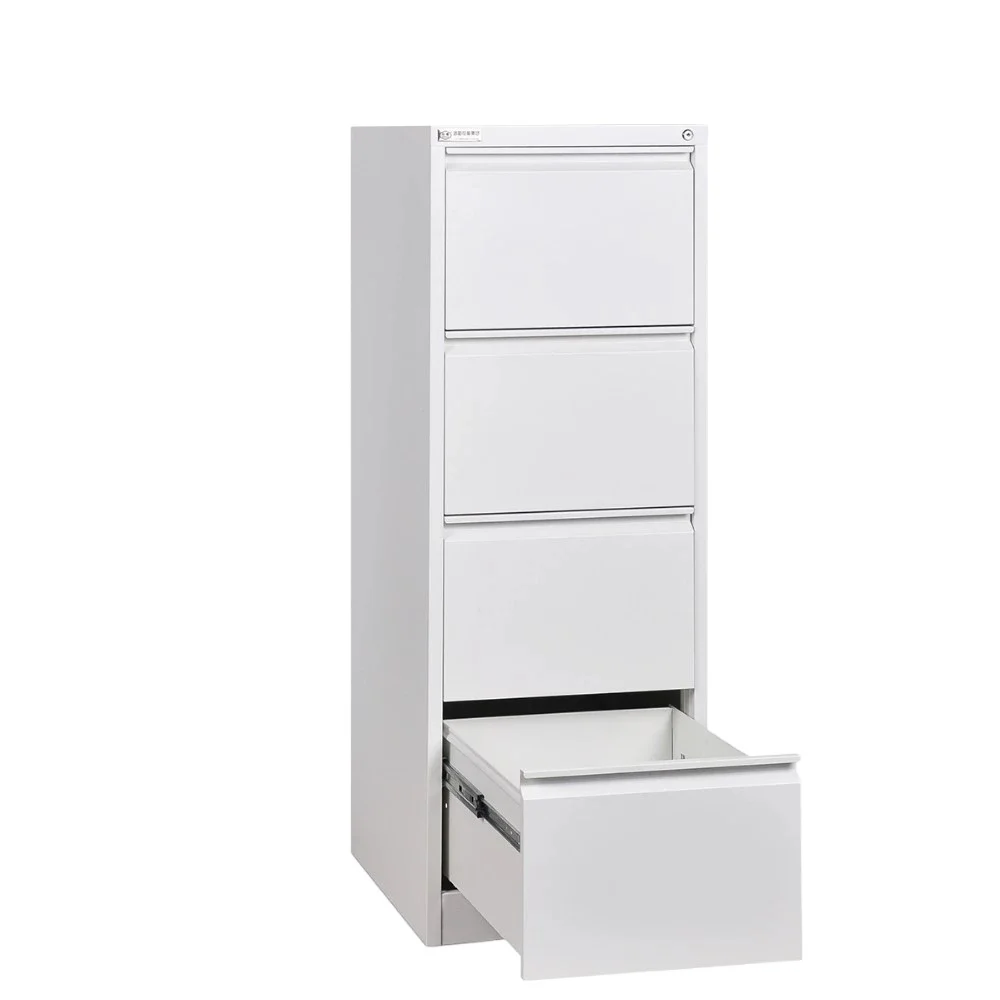 Office Furniture Hanging F4 Folder Fireproof Cole Vertical 4 Drawer Steel Filing Cabinet