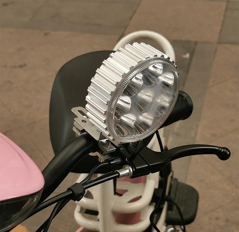 Motorcycle Ebike Headlight Spotlight Mount Fixed Clamp Bracket Clip 1