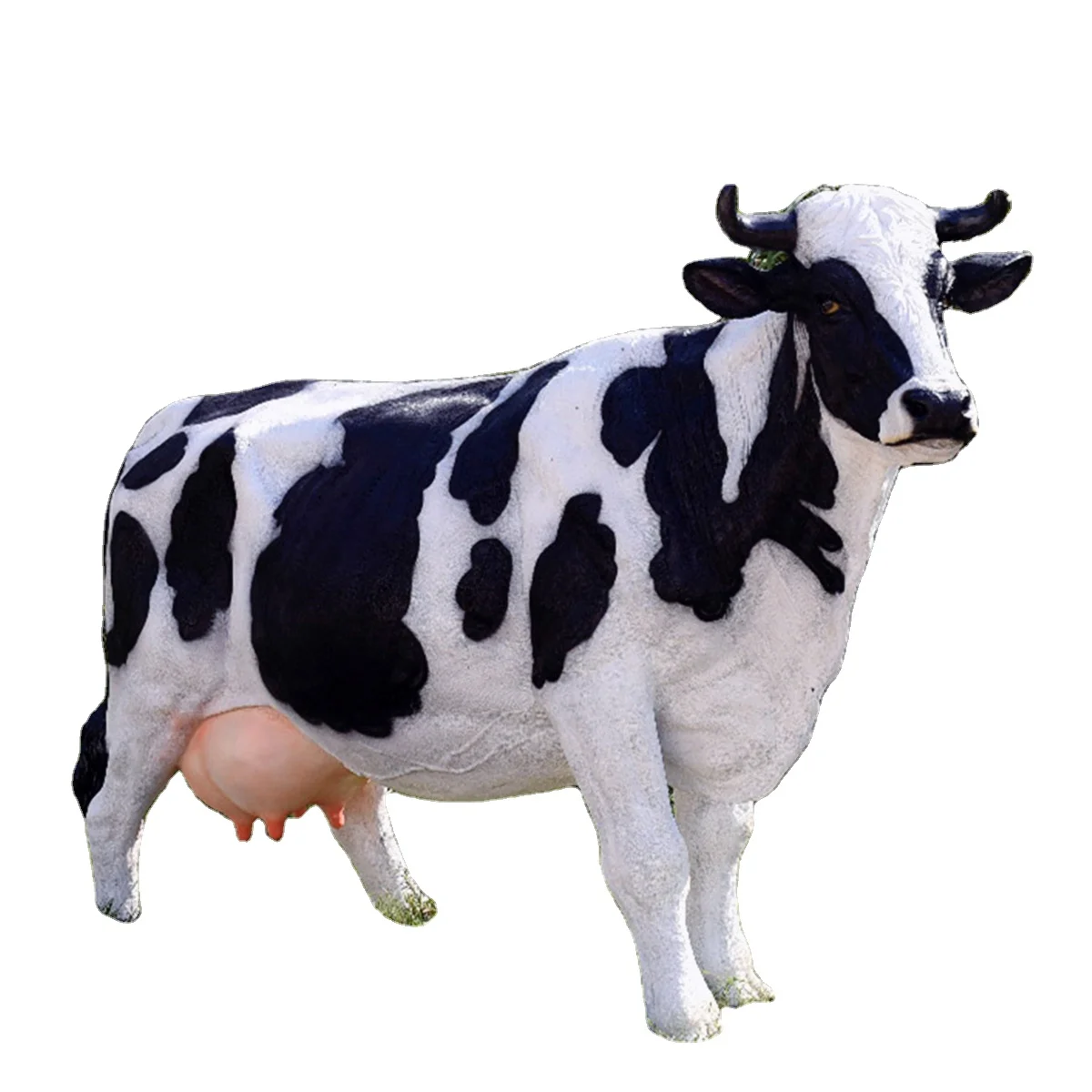 Outdoor Decorations & Indoor Props-Farm Animal Resin Yard Lawn Decorations Life-Size Cow Statue for Indoor & Outdoor Use