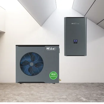 Wotech 220V 14kw Air to Water Heat Pump Split R32 A+++/A++ Euro Standard DHW heatpump for household heating