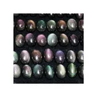 Wholesale Natural Rainbow Obsidian Crystal Ring Surface Craft