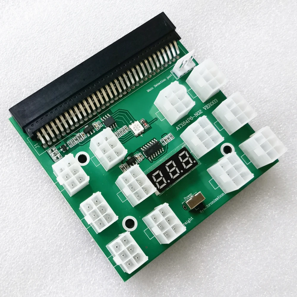 GPU Mining Rig Power Connector 2-Pack Breakout Board Adapter For HP 1200W /  750W Server Power Supply - Use For GPU Mining Rigs, Ethereum, Crypto Server  Power Supply Breakout Board