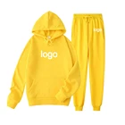 Clothing Autumn Winter Clothing Fleece Pant Women's Baggy Pullover Sweatshirt Joggers 2pc Set With Pockets For Women