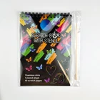 Spiral Education DIY Magic Painting Rainbow Spiral Binding Scratch Notebook For Kids