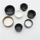 Cap For Glass Black Plastic Screw Cap 28/410 With Liner Smooth Closure For Glass Vial