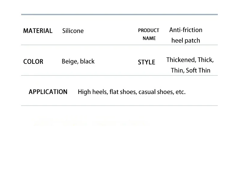 Custom 4D Silicone Heel Patch Wholesale for High Heels Custom 4D Silicone Heel Patch Wholesale for High Heels