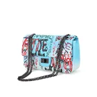 Bags Hand Bag Scrawl Small PU Leather Crossbody Bags For Women 2021 Trend Hand Bag Shoulder Handbags Graffiti Designer