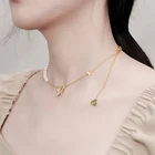 Necklace Jewelry Fashion Temperament Pearl Butterfly Necklace Jewelry 2021 New Summer Design Clavicle Chain