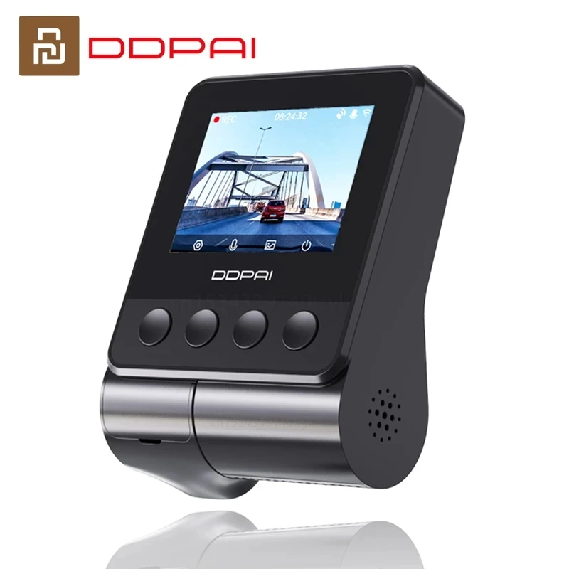 G-Sensor GPS & Wi-Fi Dual Channel Car Dashboard Camera Recorder with Rear Cam Supercapacitor DDPAI Z40 Dual Car Dash Cam 2.4 LCD 1944P Front+1080P Rear Loop Recording 128GB Supported 【2022 GPS】 