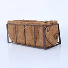 Fiber Coconut 12 Inches Living Room Balcony Decoration Desktop Square Coco Fiber Pot Coconut Coir For Plants