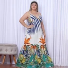 Maxi Dresses 2021 Summer Sexy Print Floral Women Clothing Maxi Elegant Casual Plus Size Dresses