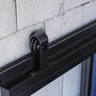 Doors Glass Door Sliding Style Finished Black Powder Coating Steel-framed French Glass Doors