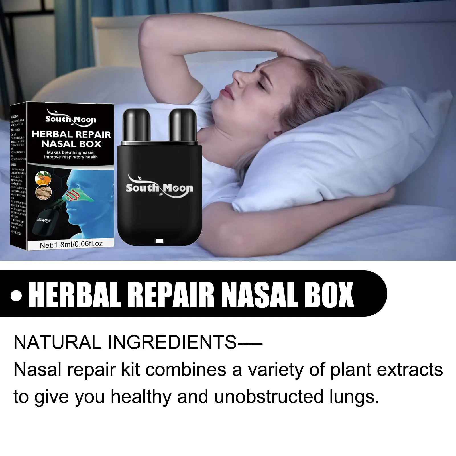 South Moon Herbal Relieves Nasal Discomforts Clears Nasal Cavity Body