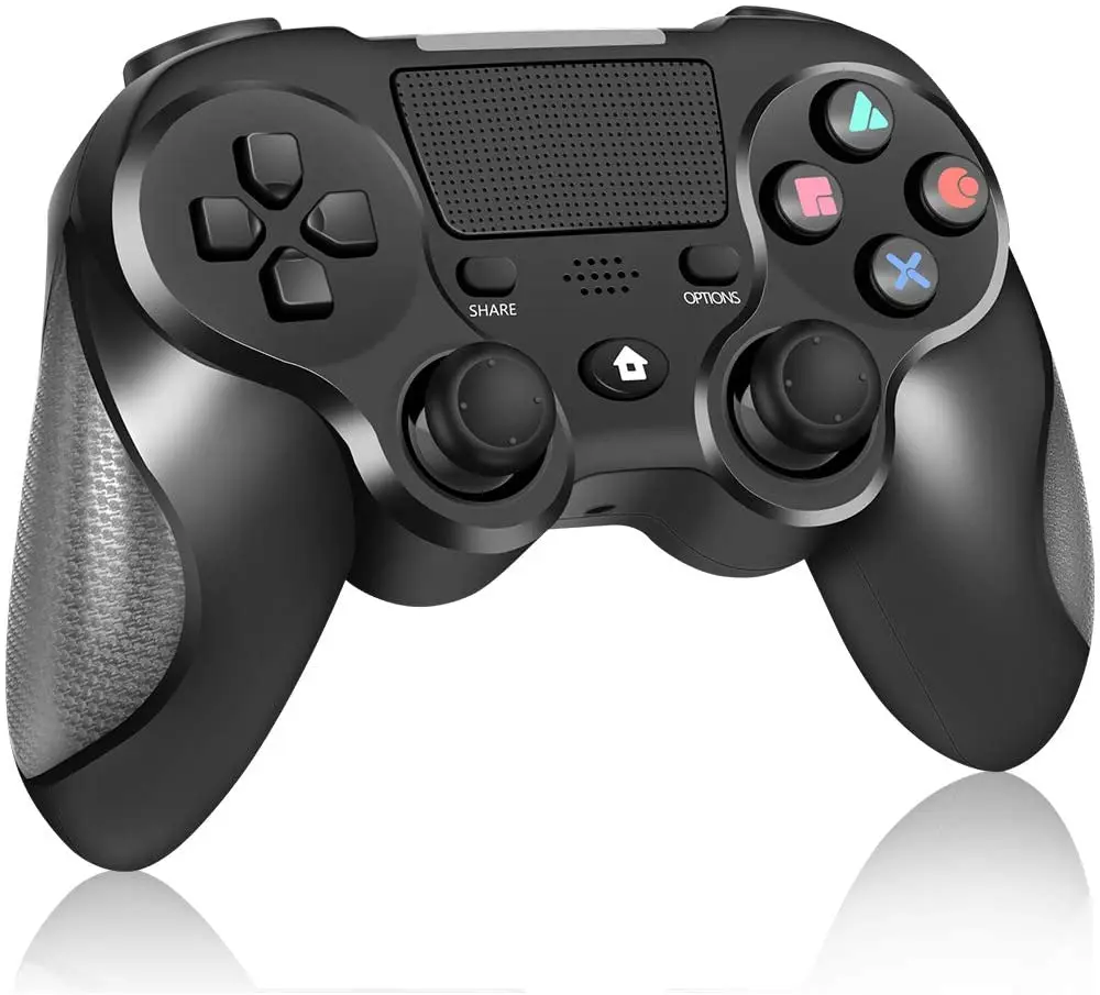 Wireless Game Controller Compatible with PS-4 Remote Joystick Gamepad Compatible with P-S-4 Console with Dual Vibration and Audio Function 