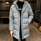 Jacket Down Coats For Men New Design Casual Fashion Wholesale Winter Warming Quilted Coat Long Down Jacket For Men