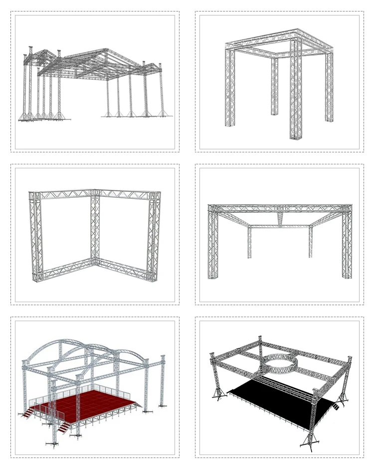 Design Outdoor Concert Stage Roof Truss System Stage Truss Roof System