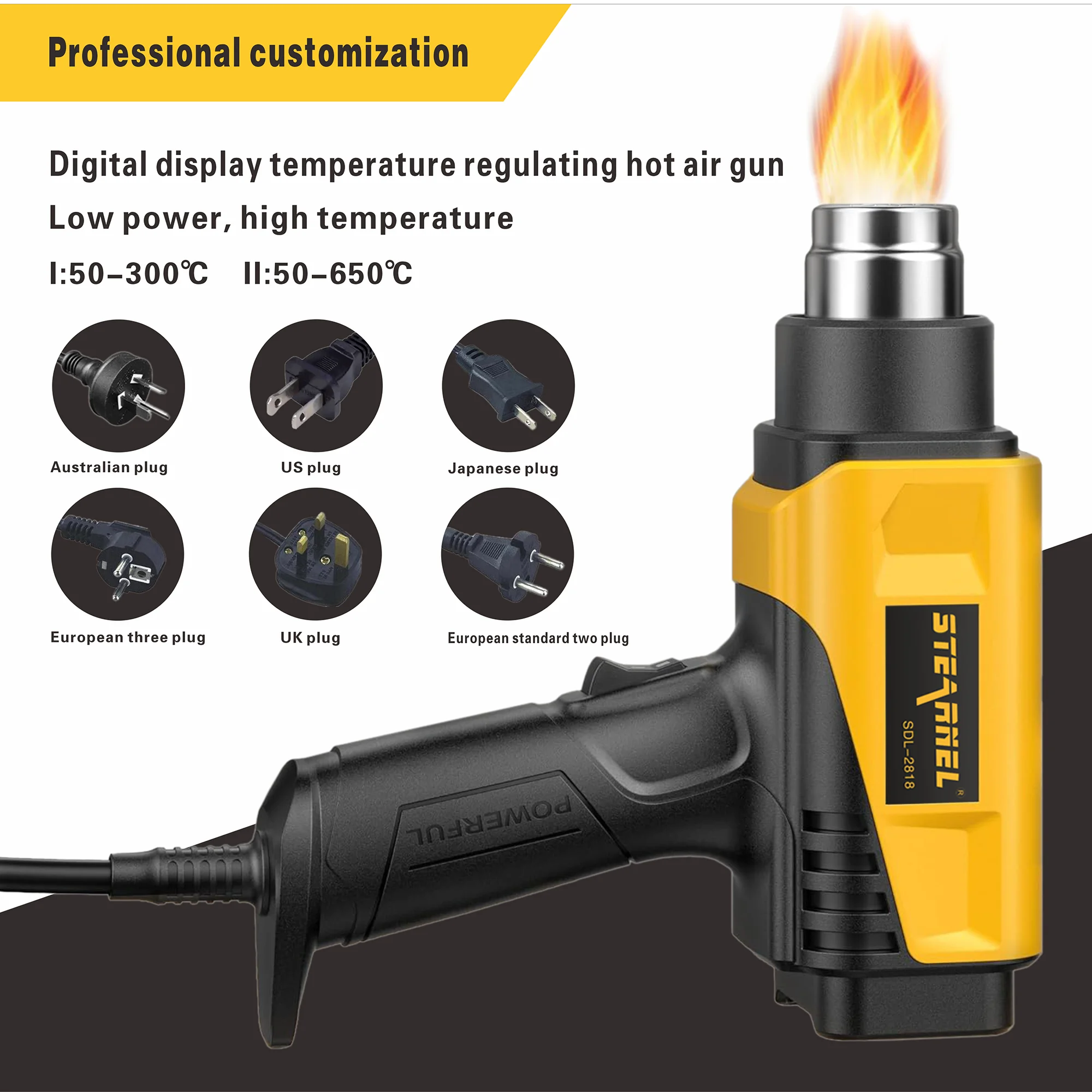 Adjustable Electric Heating Blower, STERNEL, 2000W, LCD - detail 6
