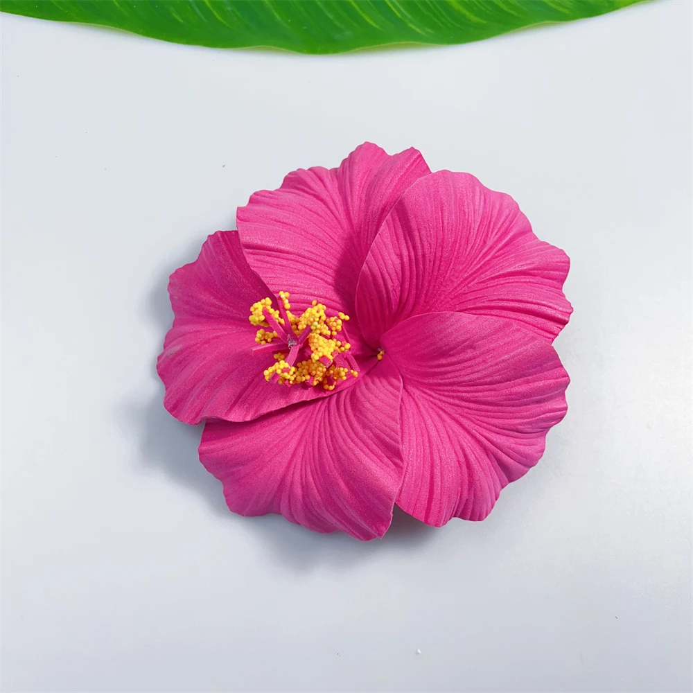 Factory Wholesale Artificial Hibiscus large eva foam hawaiian flower for Tropical Island Party