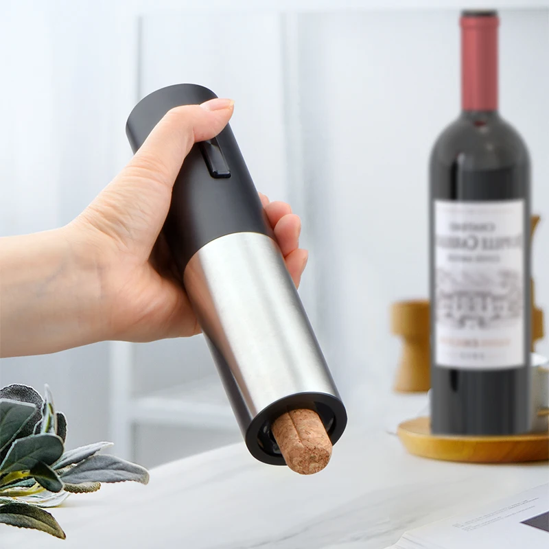 4 in 1 Rechargeable Electric Wine Bottle Opener Set Eco-Friendly Stainless Steel Plastic Automatic Corkscrew Kitchen Essential