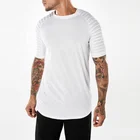 Solid Mens Fashion New Solid Color T Shirt Personality Sleeve Style T Shirt