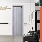 Wooden Door 2021 European Minimalist Style Pure Natural Solid Wood White Wooden Door Interior Design