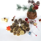 Wedding 2021 New Arrivals Golden Dries Pinecone Ornaments For Home Or Wedding Decoration