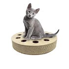 Round Bed Spherical Modern Cheap Corrugated Turntable Cardboard Round Bed Cat Scratcher Board