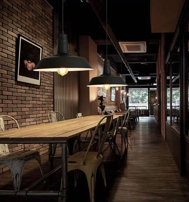 Restaurant bar lights design antique industrial Iron modern vintage pendant lamp